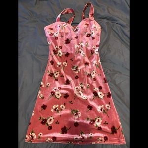 Floral Velvet Forever 21 mini dress